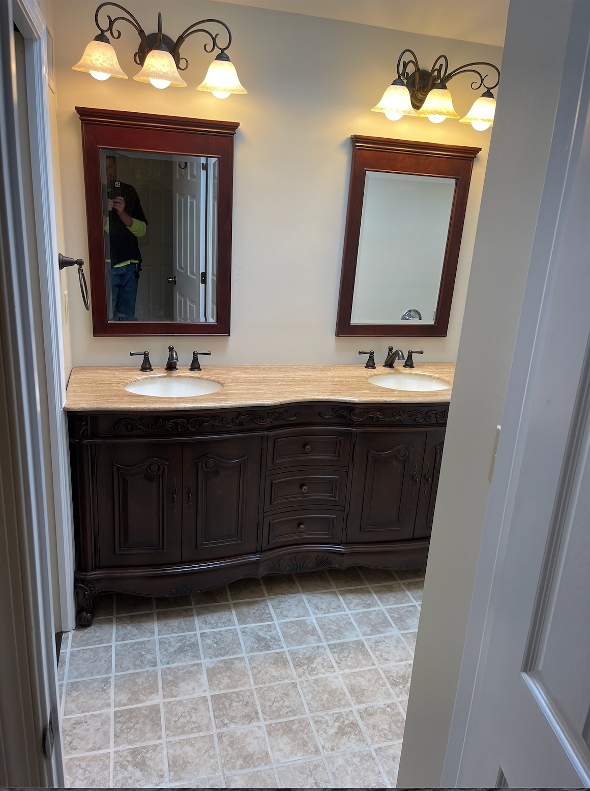 Bathroom after remodeling by Handyman John