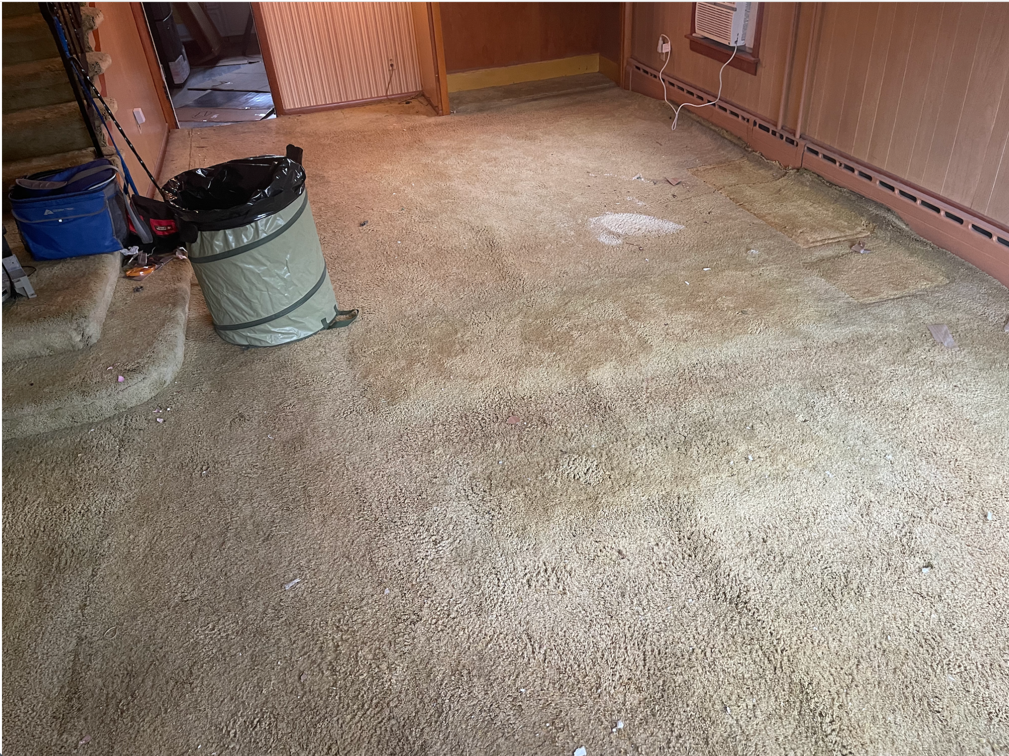 Room before new flooring installed by Handyman John